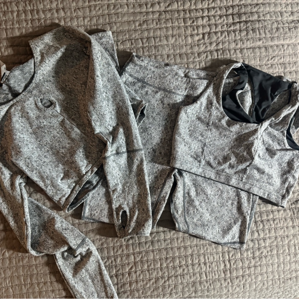 Gray Athletic 3 Piece Set